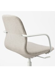 LÅNGFJÄLL Office chair with armrests