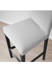 BERGMUND Bar stool with backrest