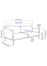 ÄPPLARYD 3-seat sofa