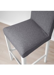 BERGMUND Bar stool with backrest