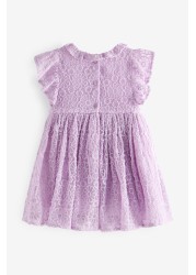 Short Sleeve Party Lace Dress (3mths-7yrs)