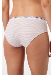 Cotton Rich Logo Knickers 4 Pack Short