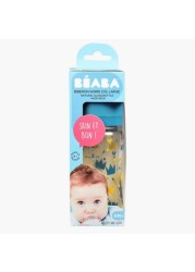 Beaba Wide Neck Feeding Bottle with Cap - 240 ml