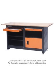 Magnusson Steel Fixed Work Bench W/Drawers (160 x 87.7 cm)