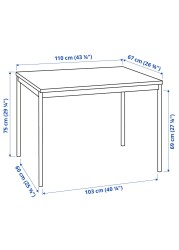 SANDSBERG / SANDSBERG Table and 4 chairs