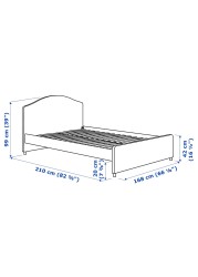 HAUGA Upholstered bed frame