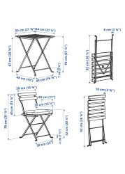 TÄRNÖ Table+2 chairs, outdoor
