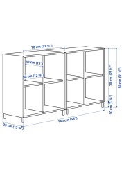 EKET Cabinet combination with legs