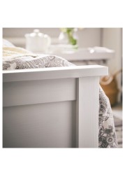 HEMNES هيكل سرير+2 صناديق تخزين