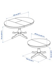 INGATORP / INGATORP Table and 4 chairs