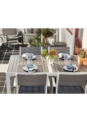 SJÄLLAND Table+4 chairs w armrests, outdoor